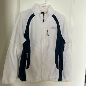 The North Face Summit Series white fleece full zip jacket